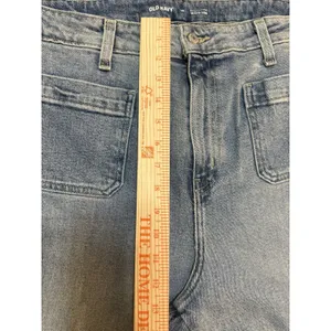 Old Navy Sky-Hi Wide Leg Jeans Extra High Rise Medium Wash Blue Size 14 NEW thumbnail 6