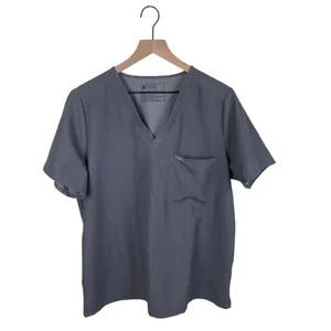 FIGS Women's Catarina One Pocket V-neck Scrub Top Graphite Grey Size XL Nursing thumbnail 2