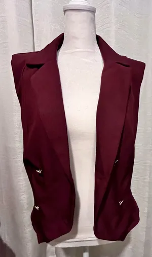 Timing Burgundy Women Vest thumbnail 1