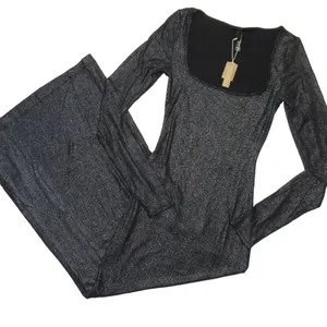 Skims Women's Soft Lounge Long Sleeve Dress‎ Onyx, Size 3X F-148 thumbnail 2