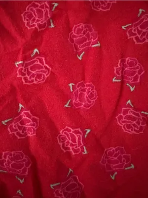 🩷 3/$18 Victoria's Secret Rose Print Pajama Lounge Pants Red Large Modal Cotton thumbnail 2