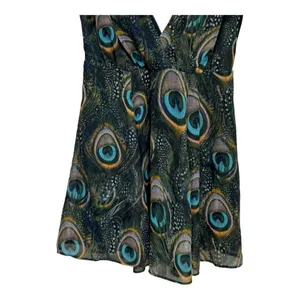 show me your mumu Corrine Peacock Crossover Short V Front‎ And Back Dress Size M thumbnail 4