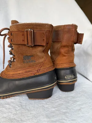 Sorel Fancy Lace II Womens Boots 6 Brown Waterproof Leather Lace Up Duck thumbnail 9