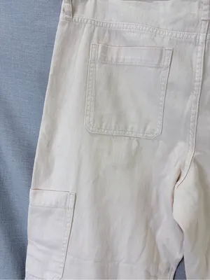 NWT Banana Republic‎ Cream Barrel Leg Jeans High Rise Wide Leg Denim 32 14 thumbnail 6