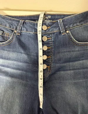 Maurices Everflex Super Skinny High Rise Jeans Dark Wash Button Fly thumbnail 9