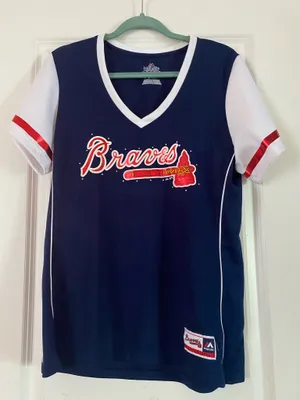 Majestic Atlanta Braves Jersey Shirt thumbnail 1