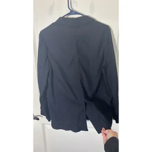 Lucky Brand Women Medium Black Cotton Single Button Blazer Jacket Staple Piece‎ thumbnail 9