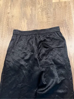 COS Black Wide-Leg Jacquard Pants size 8 thumbnail 5