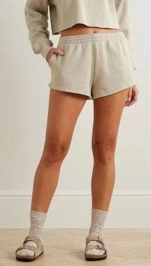 SKIMS grey cotton blend jersey shorts in grey thumbnail 1