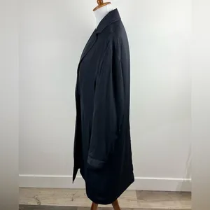 Vince Navy Longline Puffer Blazer Coat Jacket V5947-91167 Size S thumbnail 11
