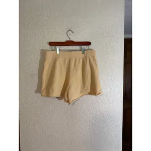 CALIA Shorts Yellow L‎ Womens Cotton Knit Lounge Activewear thumbnail 4