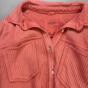 Aerie Oversized LumberJane Waffle Shacket thumbnail 2