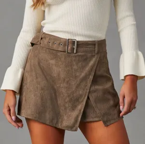 VICI | Kanesha Belted Suede Skirt thumbnail 1