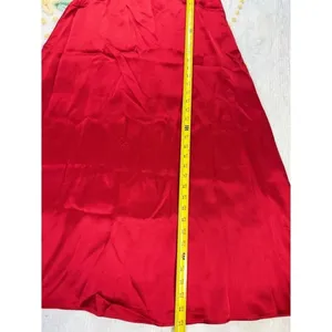 Rachel Parcell Red Silky Charmeuse One Shoulder Slit‎ Midi Dress 4 thumbnail 7