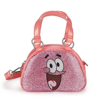 Dolls Kill x Spongebob Patrick Rhinestone Bowler Bag - Pink thumbnail 1