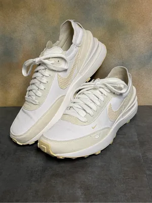 Nike Waffle One Essentials Women Sneakers DM7604-100 Summit White Fossil Sz 8.5 thumbnail 12