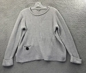 Habitat Clothes To Live In Roll Neck Knit Sweater Gray Lagenlook Women's Medium‎ thumbnail 1