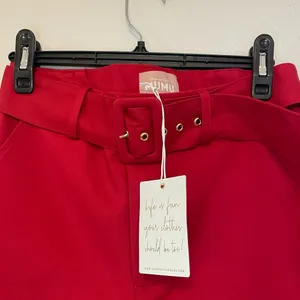 Set of 2 Show Me Your Mumu NWT Red Major Blazer Jacket & Dj Cropped Pants Size S thumbnail 16