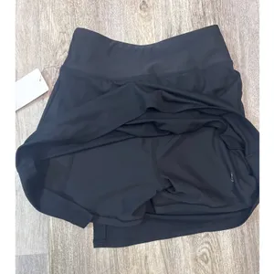 Yogalicious Nudetech Rib & Tonic Skort Black XS Tennis Skirt UPF 50+ SKY4348 NEW thumbnail 4