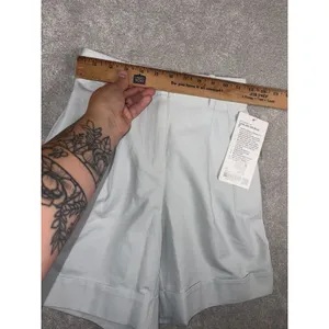 Lululemon Lululinen HR Short 6" Size 23 Womens Linen Shorts Ocean Air Blue thumbnail 8