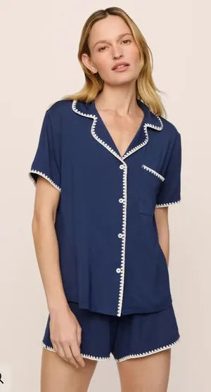 Eberjey - Frida TENCEL Modal Relaxed Short PJ Set thumbnail 1