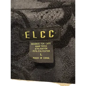 ELCC Black Tapestry Velvet Blazer Gold Buttons Sz L thumbnail 5