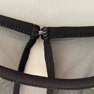 Express Black Top with Sheer Sleeves thumbnail 9