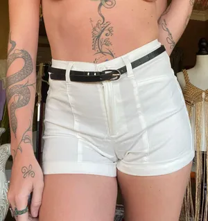 Sexy White Shorts thumbnail 1