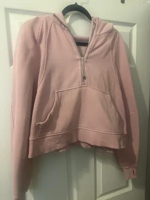 Pink Lululemon Scuba Hoodie Cropped thumbnail 1