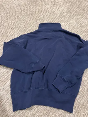 Polo by Ralph Lauren Navy Quarter-Zip Sweatshirt with Red USA Letters thumbnail 5