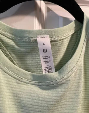 Lululemon Swiftly Tech High Neck Tank Top Creamy Mint Size 6 thumbnail 4