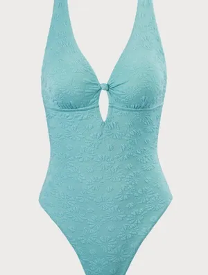 Berlook Floral Textured One-Piece Swimsuit 56 thumbnail 6