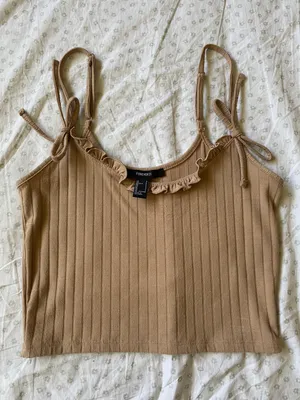Forever 21 Brown Crop Top thumbnail 1