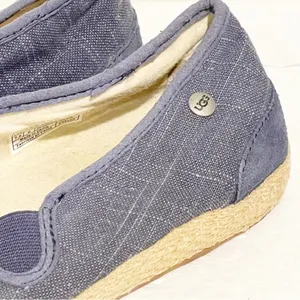 UGG Shoes 7.5 Delizah‎ Casual Slip On Loafers Espadrille 1002886 Blue Closed Toe thumbnail 3
