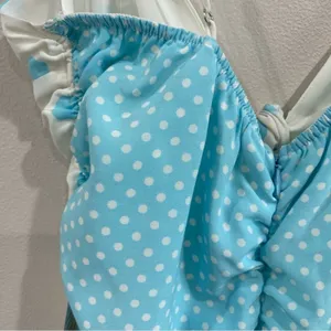 For Love‎ & Lemons Polka Dot Ruched Mini Dress Mesh Back Bodycon Size M thumbnail 11