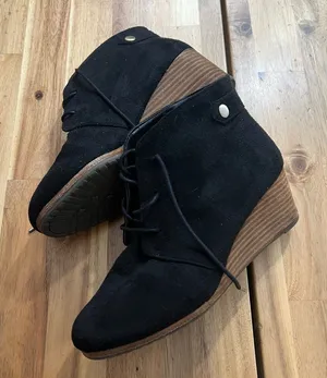 Dr. Scholl’s Dynasty Black Lace-Up Ankle Booties Women’s 7.5 thumbnail 1