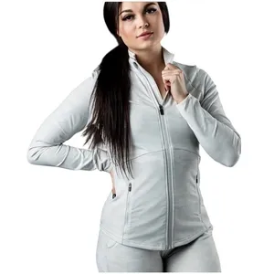Alphalete Women's M‎ Full Zip Pro Elite Performance Jacket White Silver Camo NWT thumbnail 1