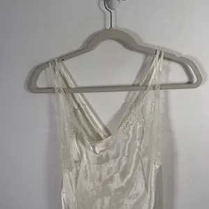 Victoria's Secret Vintage 90s Y2K Cream Slip Dress Lingerie Satin Lace Womens Sm thumbnail 3
