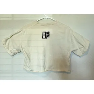 Gildan Women's Short Sleeve Crop Top | Western Sz M 100%cotton Vintage Boho thumbnail 2