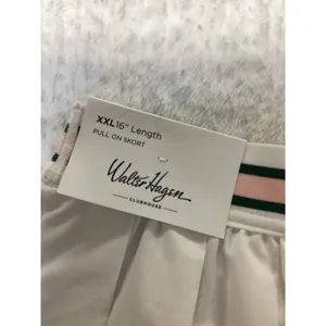 Walter Hagen Clubhouse‎ Pleated 16" Skort XXL White Striped Waistband WGH17469 thumbnail 7