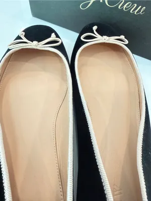 New J.Crew Lily Velvet Ballet Flats Sz 11 Black Preppy Classic J Crew Shoes thumbnail 5