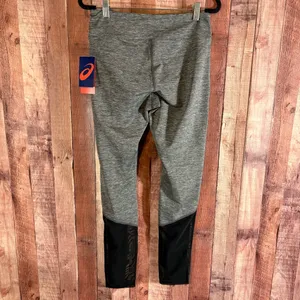 ASICS Gray And Black‎ Active Leggings Size Medium thumbnail 2
