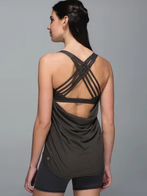 lululemon free to be wild built in bra tank top dark wren green 4 thumbnail 2