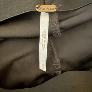 Free People Women's Pants Y2K Velour Flared Leg‎ Retro Glam Pull On Black Medium thumbnail 7