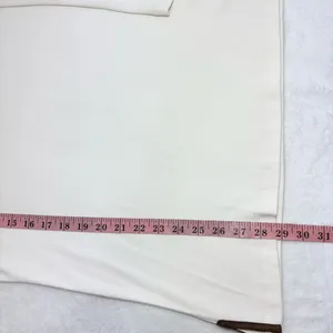 Ralph Lauren V neck Cream and Brown Cotton Long‎ Sleeve Top Size L thumbnail 10