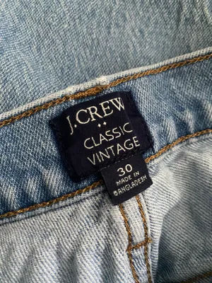 J. Crew Classic Vintage Light Blue High-Rise Women's Jeans thumbnail 6