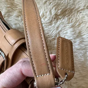 Vtg COACH Hampton camel leather Y2K Demi small shoulder bag 7540 thumbnail 7