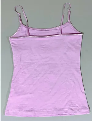 Purple Lilac Pastel Shelf-Bra Cami Camisole Tank Top Shirt Size S 👑💜 thumbnail 2