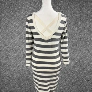 Guess Black And White Striped Dress thumbnail 8