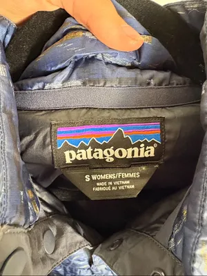 Women's Patagonia Down Snap-T Pullover Size S blue thumbnail 7